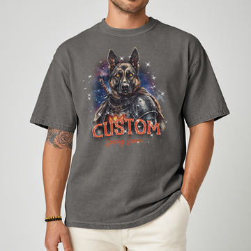 Personalised Shirt - Warrior German Shepherd Dog - Clothing For Men - Cool T-Shirt - Unisex T-Shirt