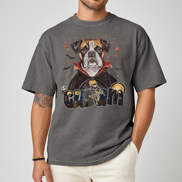 Customised Shirt - Vampire Boxer Dog Halloween - Outfit For Men - Cool T-Shirt - Unisex T-Shirt