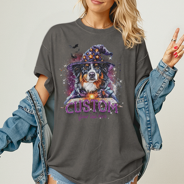 Customised Shirt - Wizard Aussie Shepherd Dog - Outfit For Men - Best Unisex T Shirt