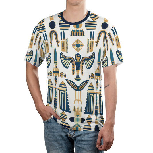 Modern Pharaoh Glyphs - t shirt for men - cool t-shirt