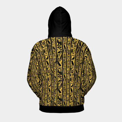 Golden Hieroglyph Tablet - Graphic Hoodies - Best Unisex Hoodies - Unisex Hoodie