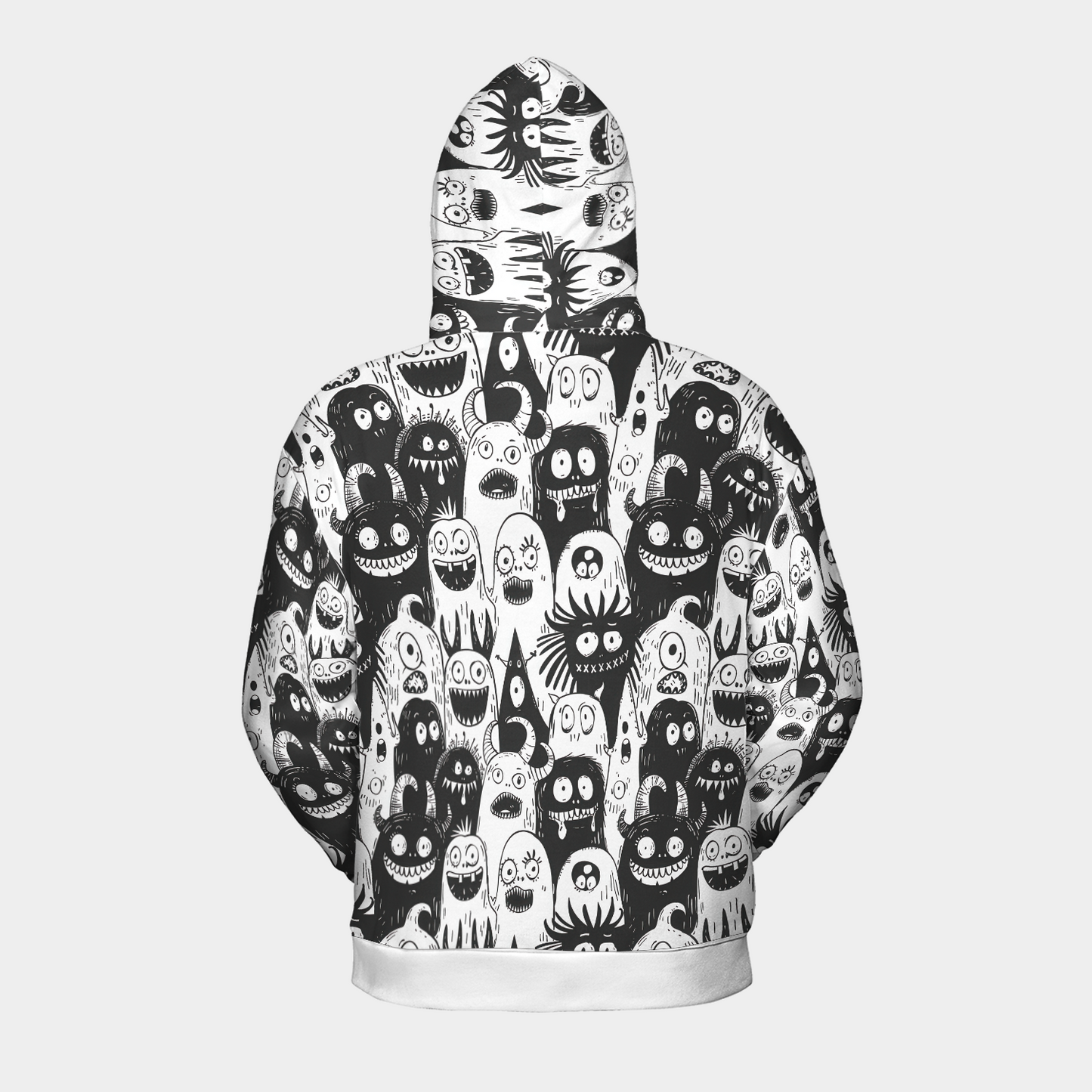 Monster Doodle Crowd - Graphic Hoodies - Cool Hoodies - Unisex Hoodie