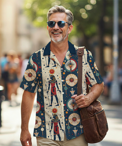 Egyptian Sun God - Hawaiian Shirt For Men - Beach Clothing