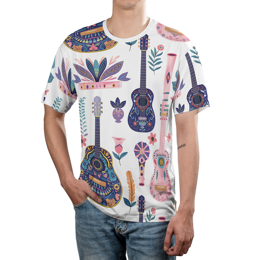 Folk Song Florals - T Shirt For Men - Best Unisex T Shirt