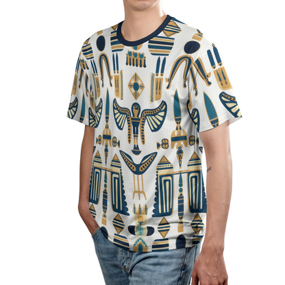 Modern Pharaoh Glyphs - t shirt for men - cool t-shirt