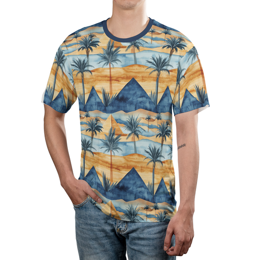Pyramid Palm Oasis - Casual Wear For Men - Cool T-Shirt - Unisex T-Shirt