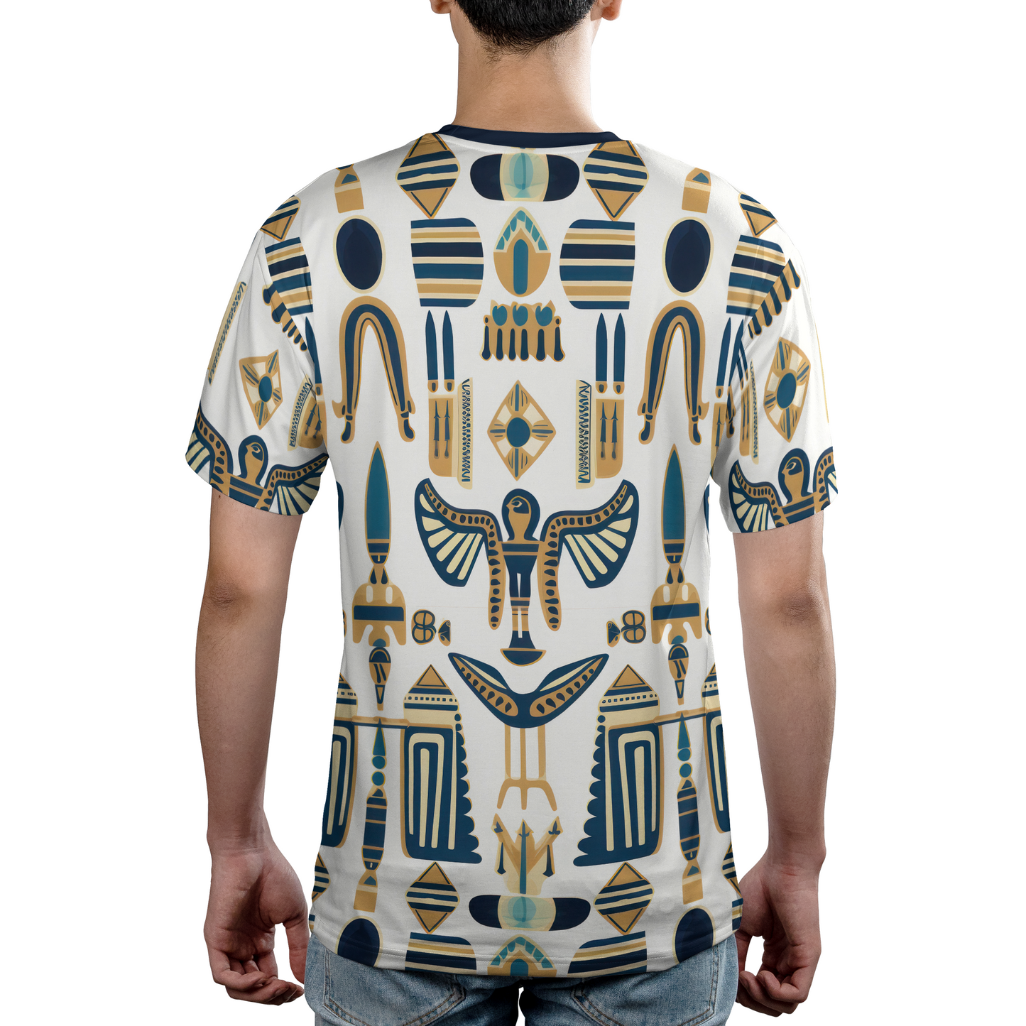 Modern Pharaoh Glyphs - t shirt for men - cool t-shirt
