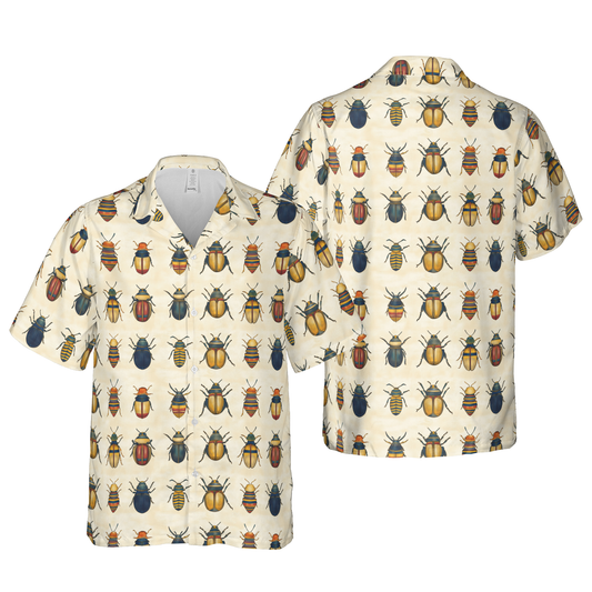 Colorful Insect Kingdom Hawaiian Shirt - Entomology Explorer Aloha