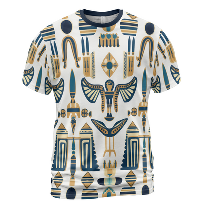 Modern Pharaoh Glyphs - t shirt for men - cool t-shirt