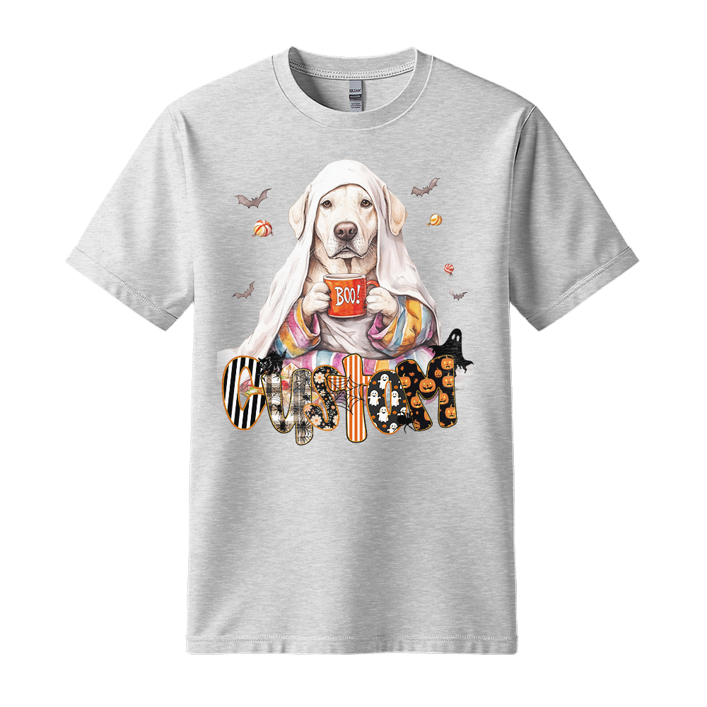 Personalised Shirt - Cozy Ghost Labrador Dog - T Shirt For Men - Best Unisex T Shirt