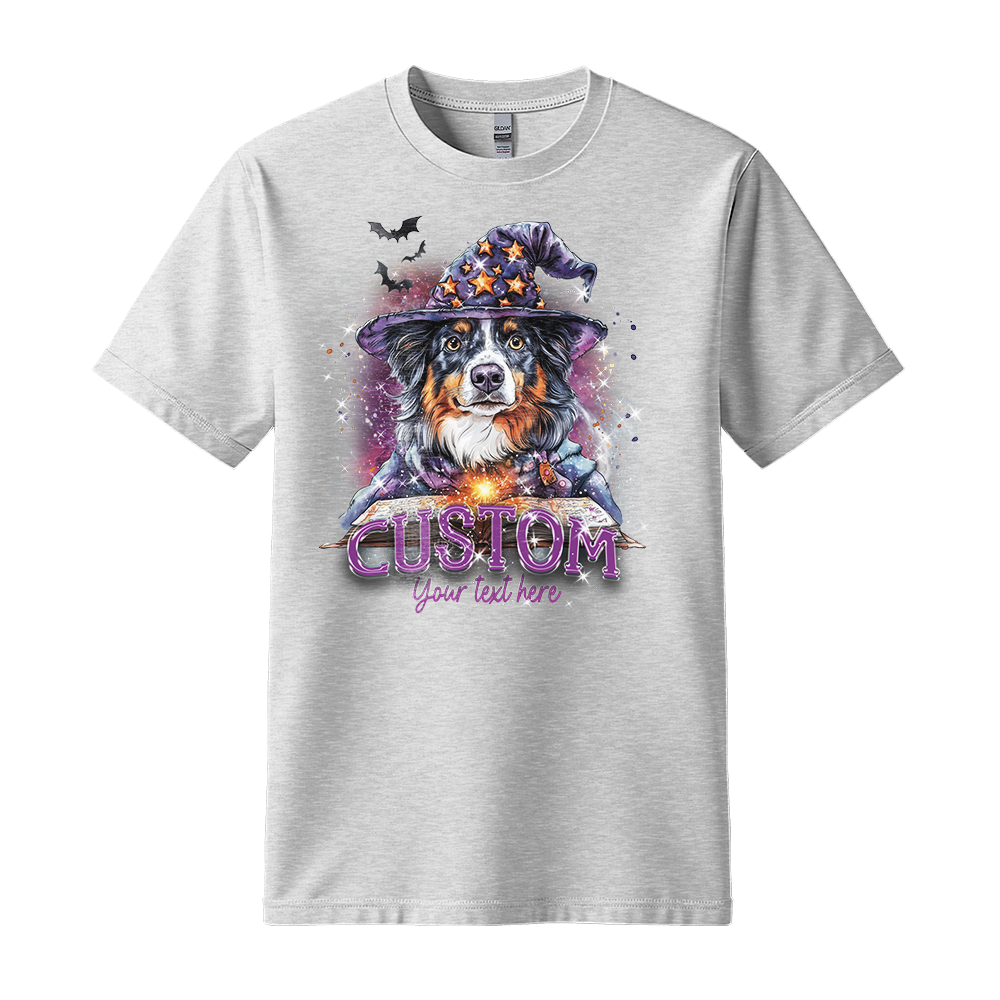Customised Shirt - Wizard Aussie Shepherd Dog - Outfit For Men - Best Unisex T Shirt