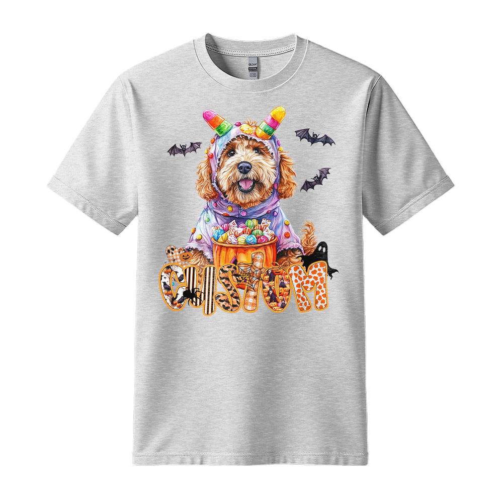 Customised Shirt - Colorful Monster Doodle Dog - Casual Wear For Men - Unisex Outfit - Unisex T-Shirt
