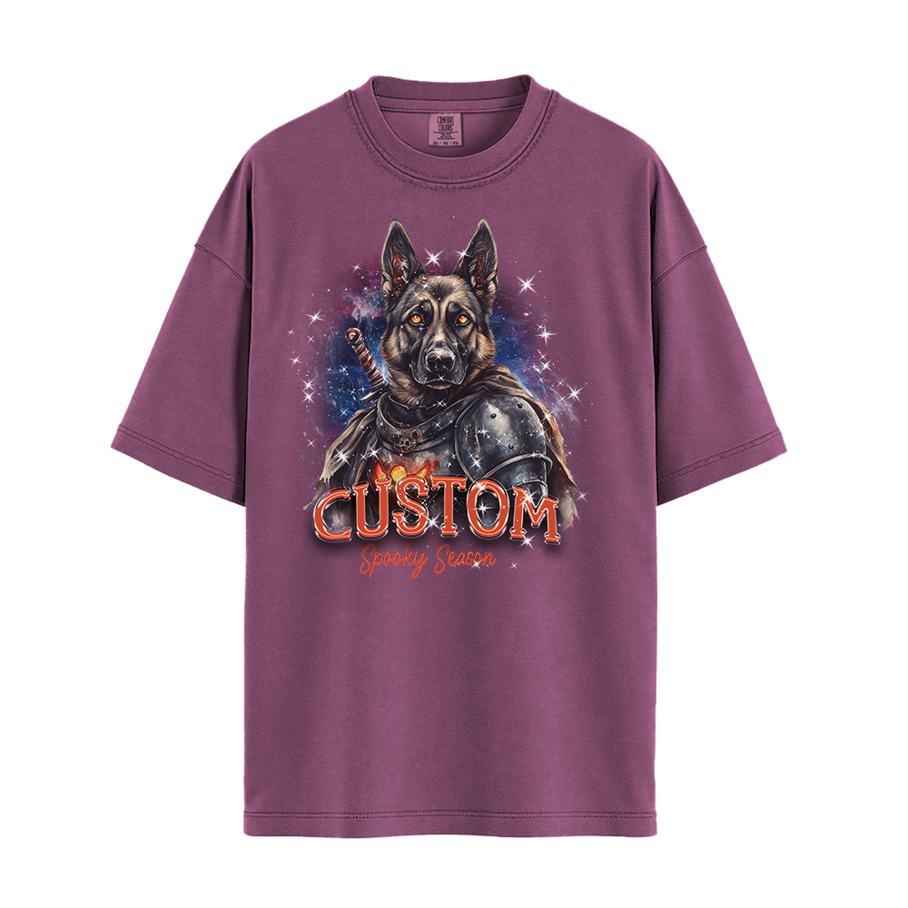 Personalised Shirt - Warrior German Shepherd Dog - Clothing For Men - Cool T-Shirt - Unisex T-Shirt