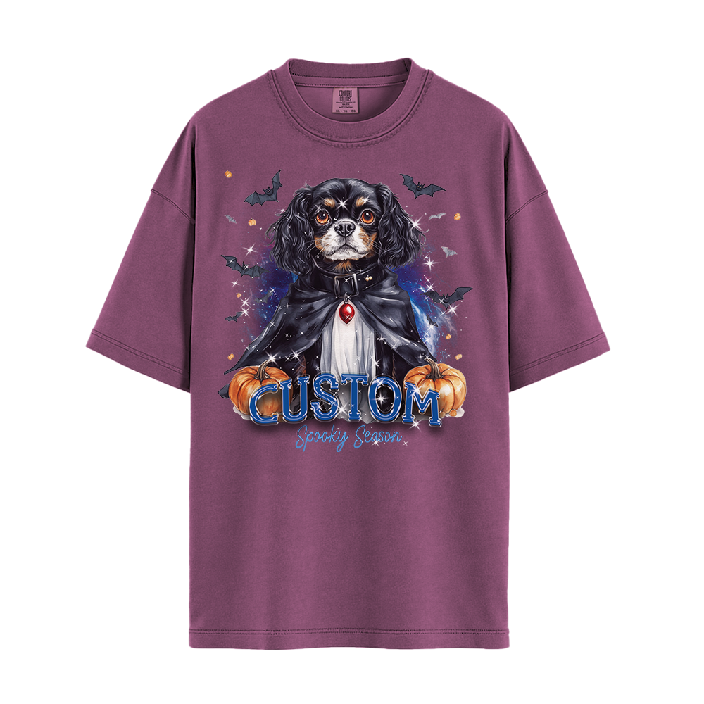 Personalised Shirt - Vampire Cavalier Spaniel Dog - Outfit For Men - Best Unisex T Shirt