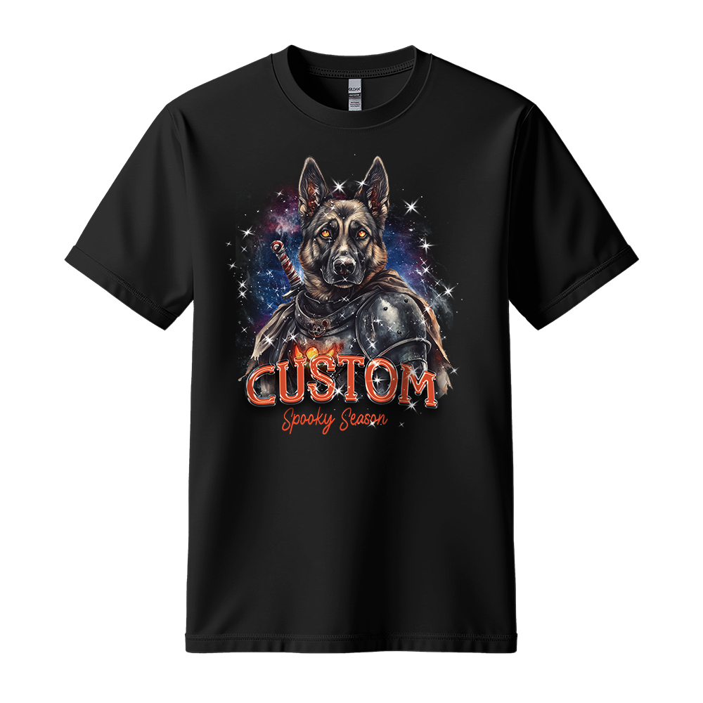 Personalised Shirt - Warrior German Shepherd Dog - Clothing For Men - Cool T-Shirt - Unisex T-Shirt