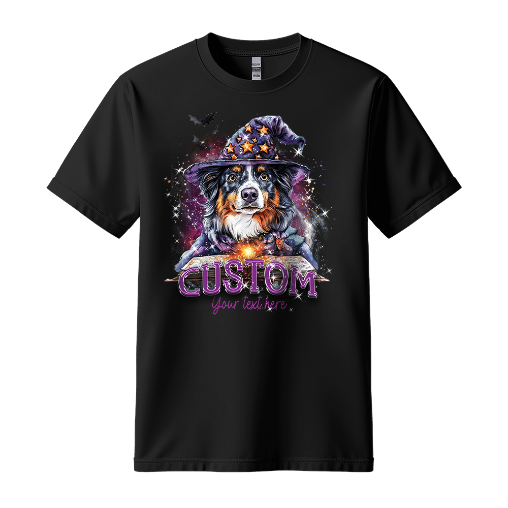 Customised Shirt - Wizard Aussie Shepherd Dog - Outfit For Men - Best Unisex T Shirt
