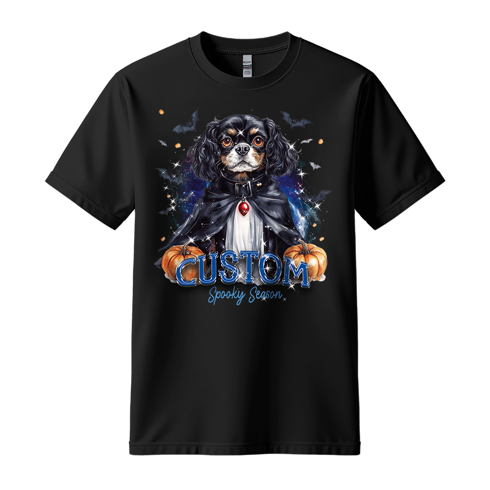 Personalised Shirt - Vampire Cavalier Spaniel Dog - Outfit For Men - Best Unisex T Shirt