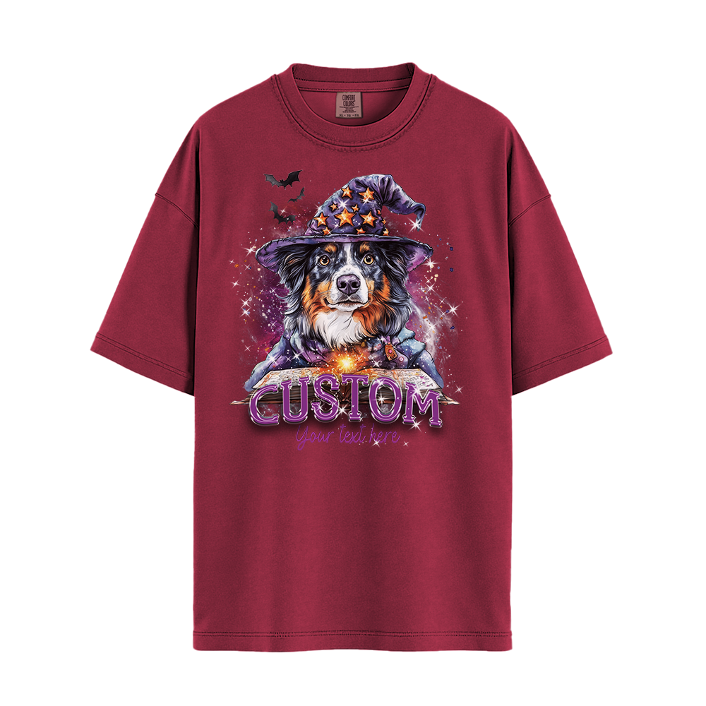 Customised Shirt - Wizard Aussie Shepherd Dog - Outfit For Men - Best Unisex T Shirt