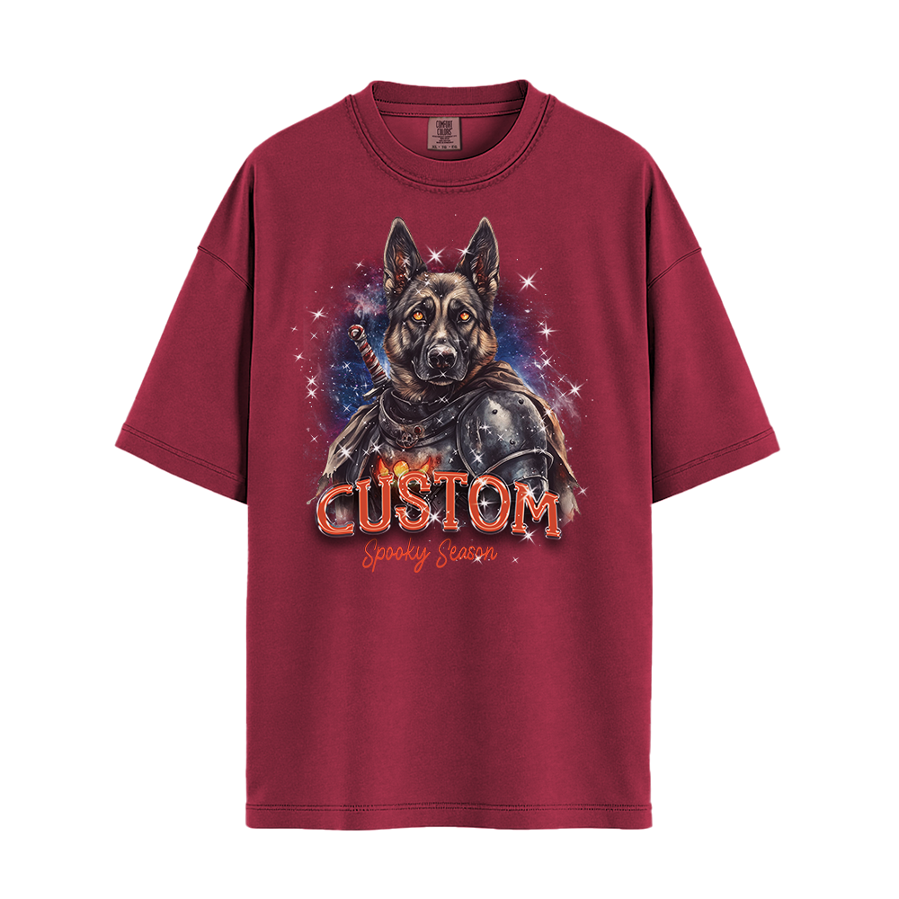 Personalised Shirt - Warrior German Shepherd Dog - Clothing For Men - Cool T-Shirt - Unisex T-Shirt