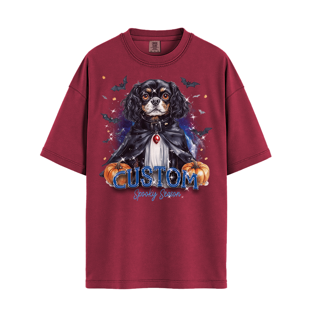 Personalised Shirt - Vampire Cavalier Spaniel Dog - Outfit For Men - Best Unisex T Shirt