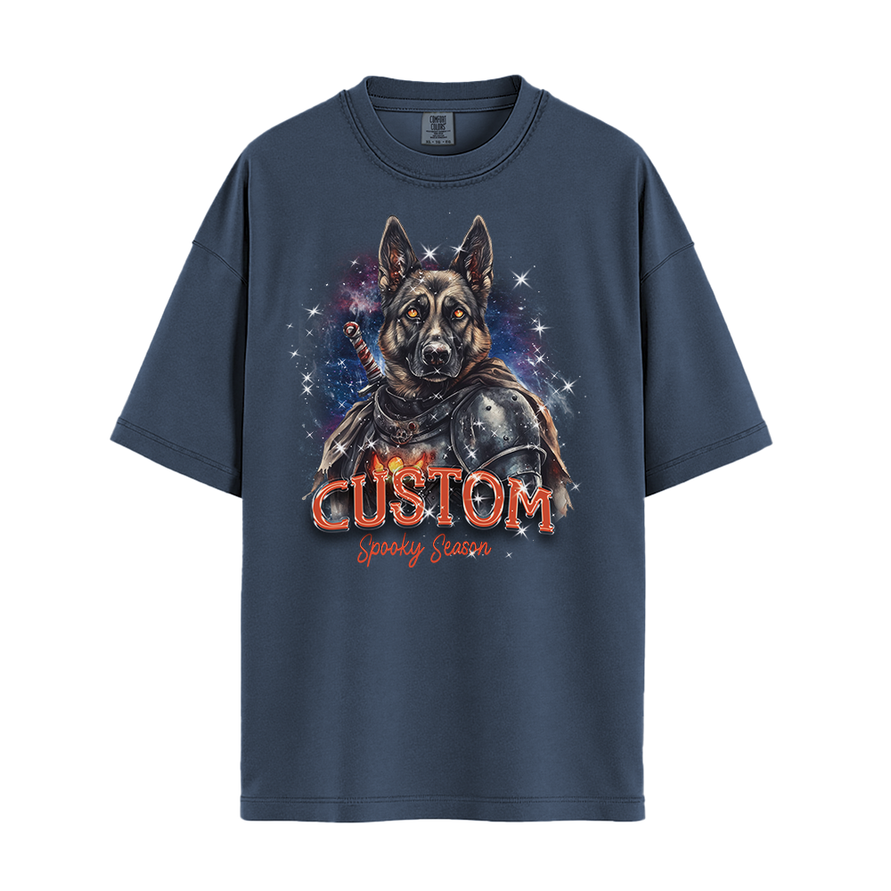 Personalised Shirt - Warrior German Shepherd Dog - Clothing For Men - Cool T-Shirt - Unisex T-Shirt