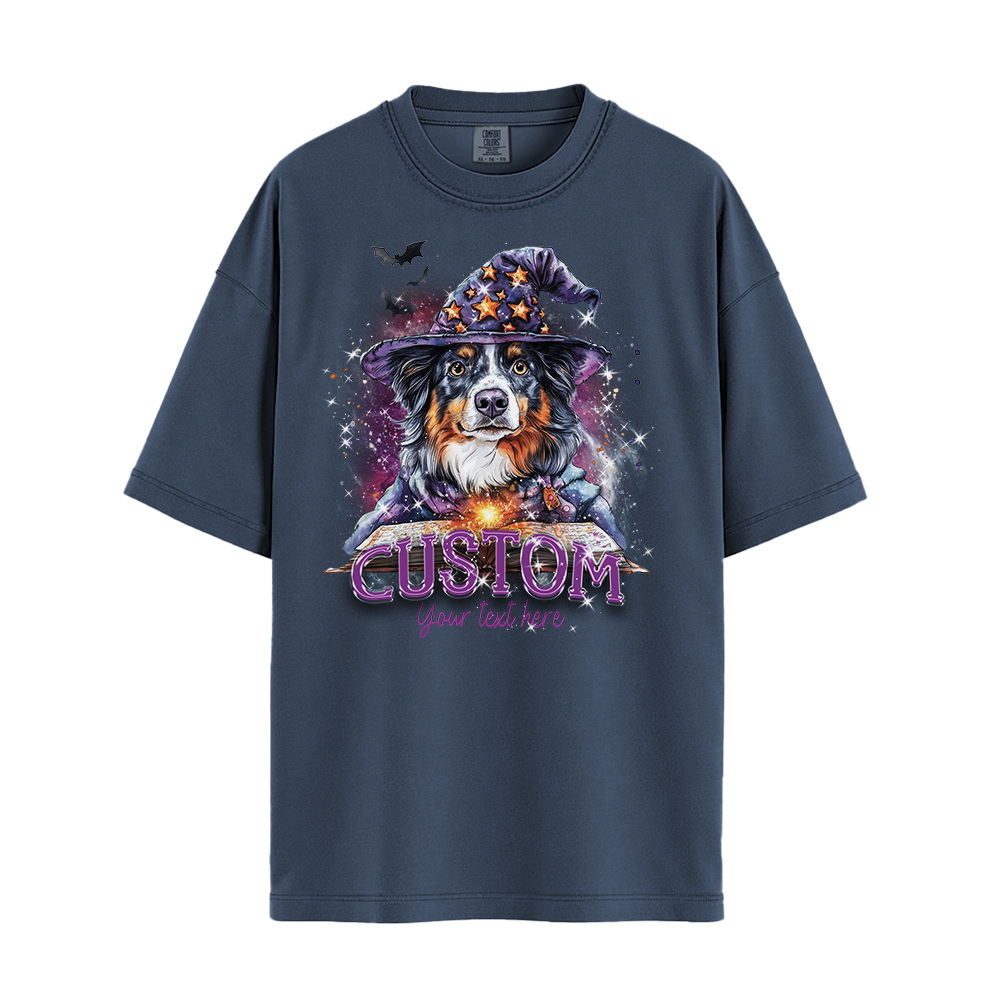 Customised Shirt - Wizard Aussie Shepherd Dog - Outfit For Men - Best Unisex T Shirt