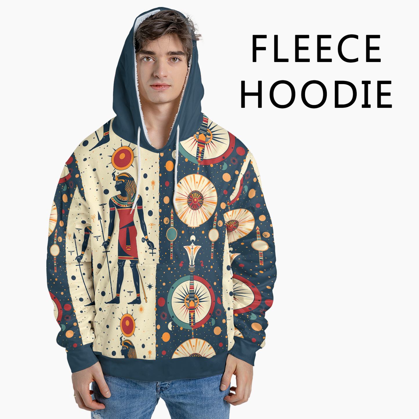 Ra's Cosmic Split - Graphic Hoodies - Cool Hoodies - Unisex Hoodie
