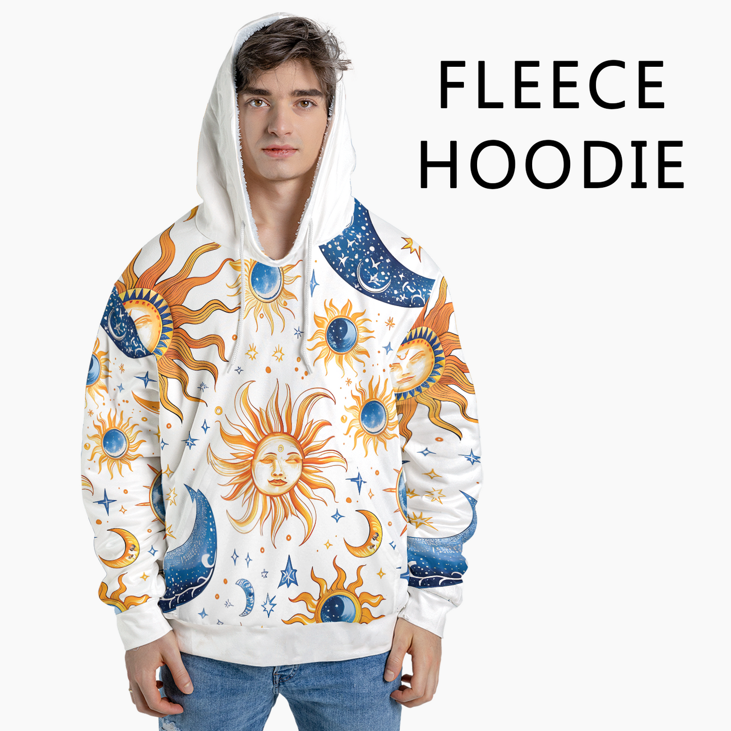 Celestial Sun Moon - Graphic Hoodies - Hooded Sweatshirt - Unisex Hoodie