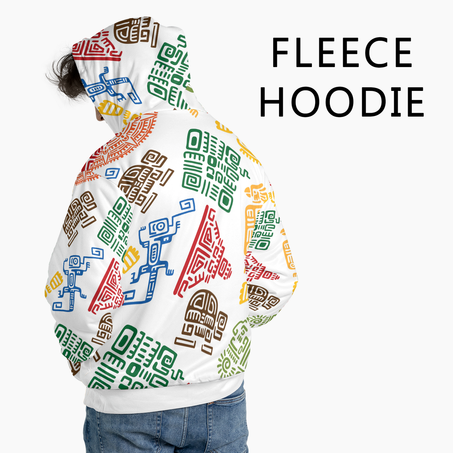 Vibrant Tribal Mosaic - Graphic Hoodies - Cool Hoodies - Unisex Hoodie