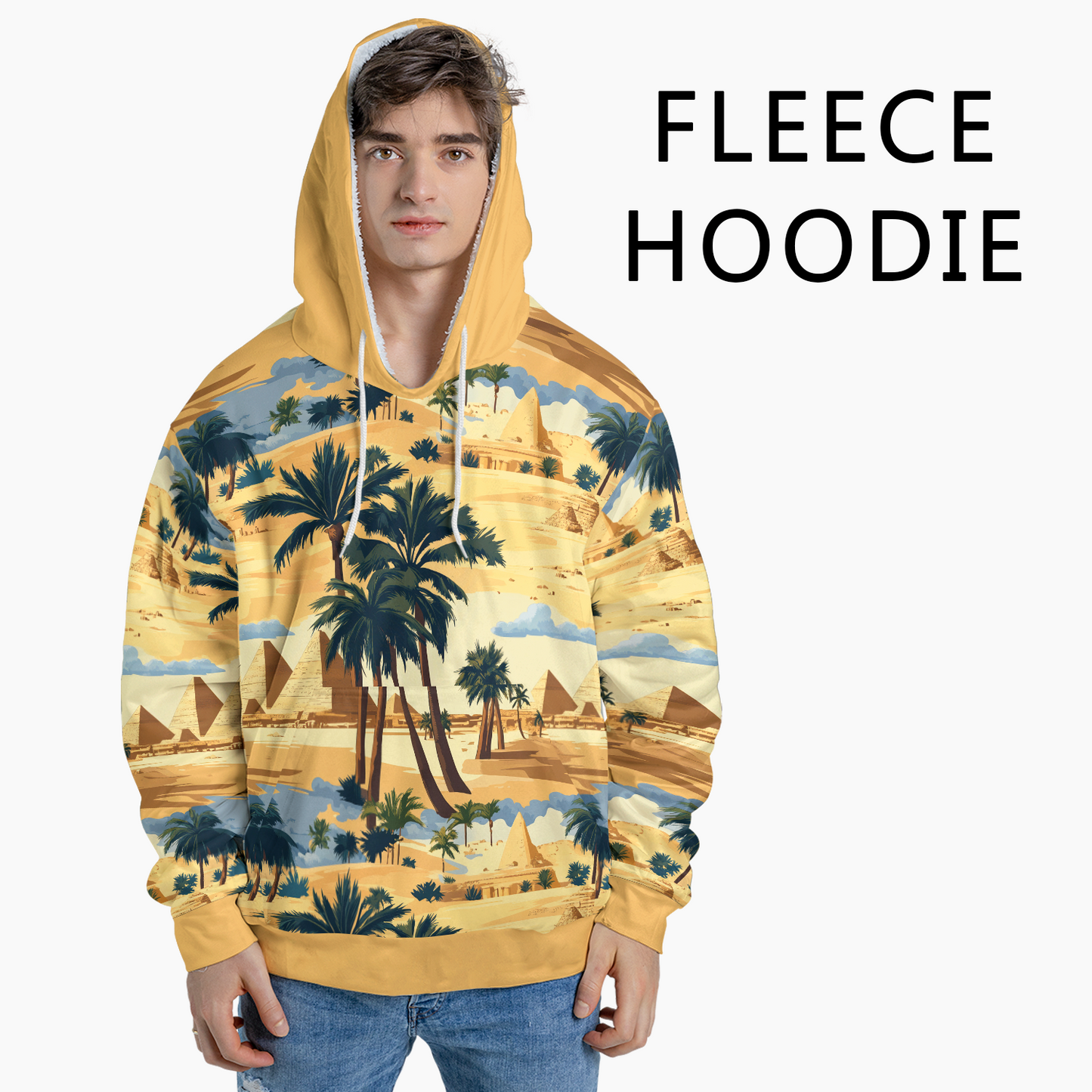 Giza Oasis Panorama - Graphic Hoodies - Hooded Pullover - Unisex Hoodie