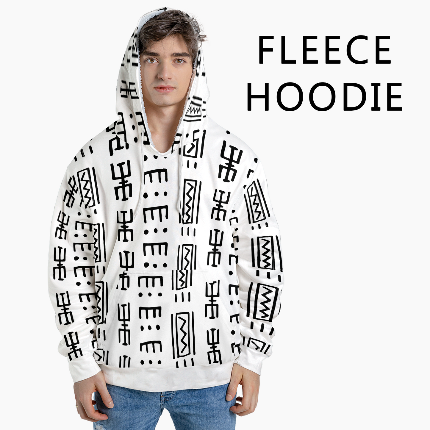 Geometric Tribal - Graphic Hoodies - Hooded Pullover - Unisex Hoodie