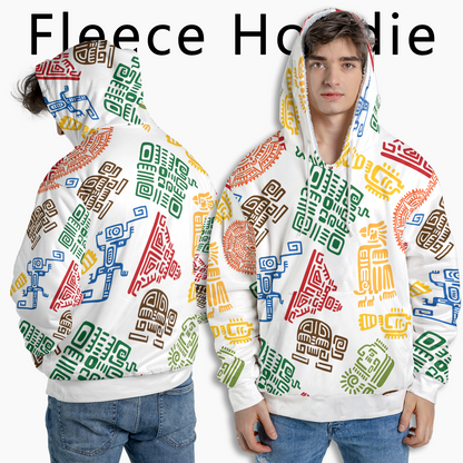 Vibrant Tribal Mosaic - Graphic Hoodies - Cool Hoodies - Unisex Hoodie