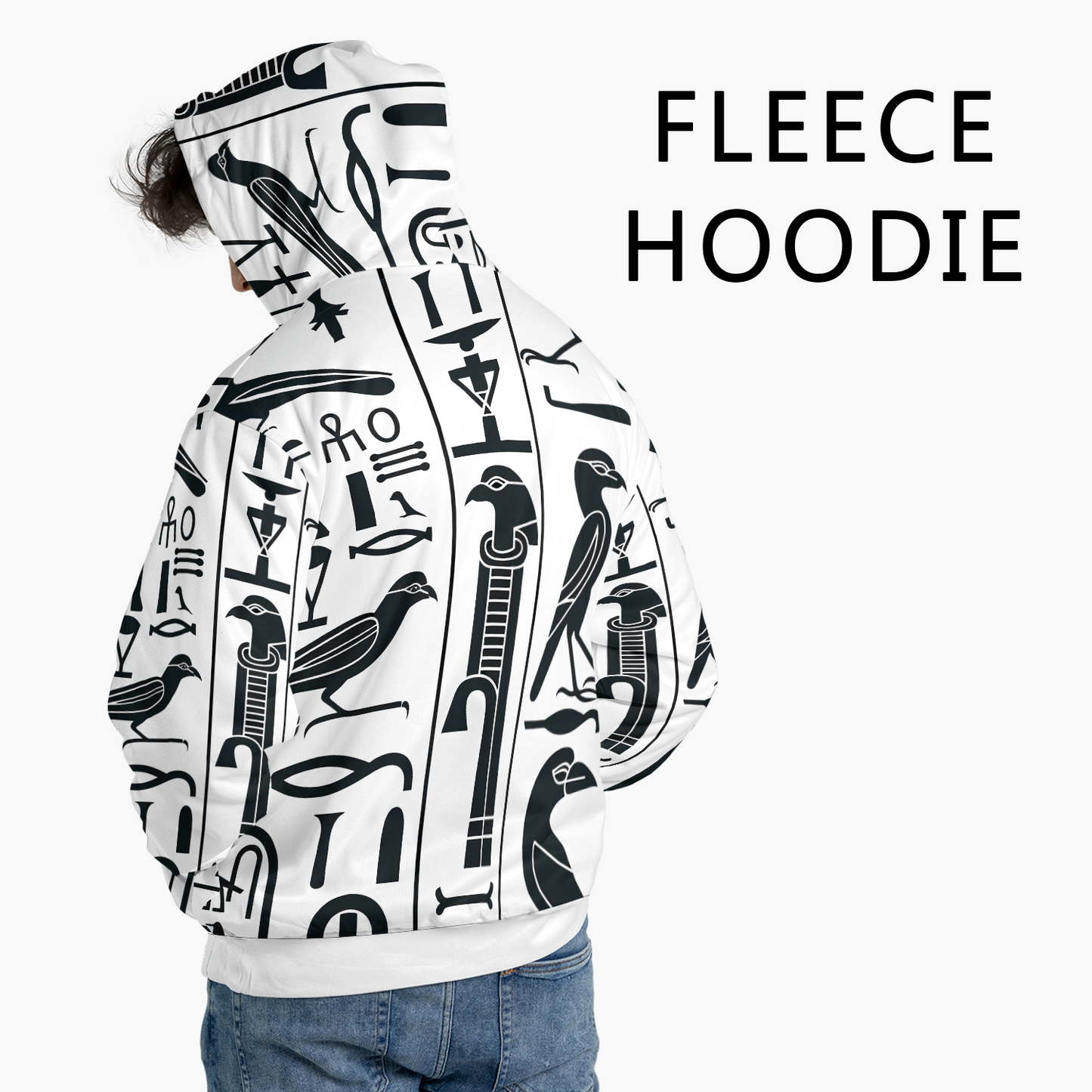 Hieroglyph Grid - Graphic Hoodies - Hooded Sweatshirt - Unisex Hoodie