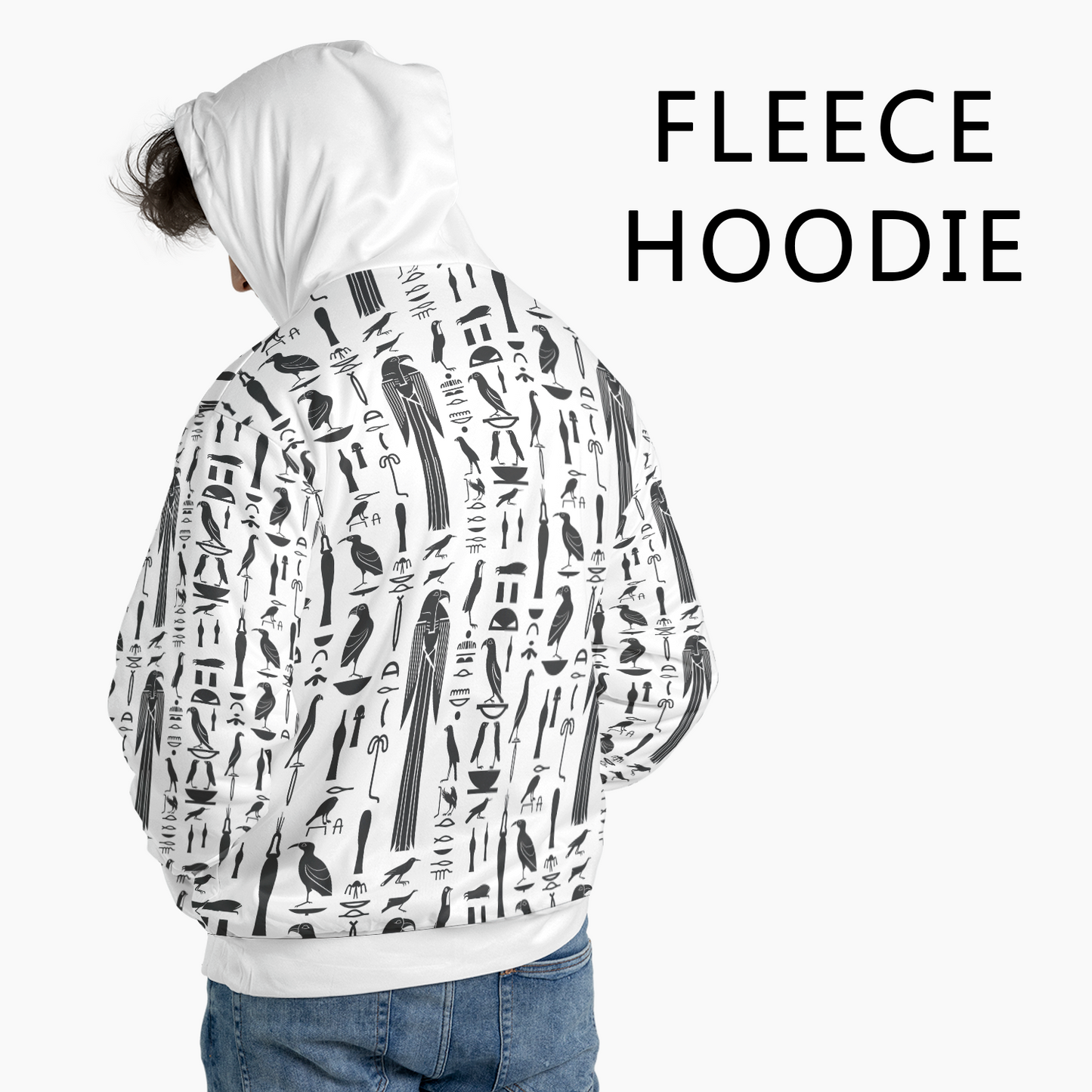 Avian Glyphs Chronicle - Graphic Hoodies - Hooded Sweatshirt - Unisex Hoodie