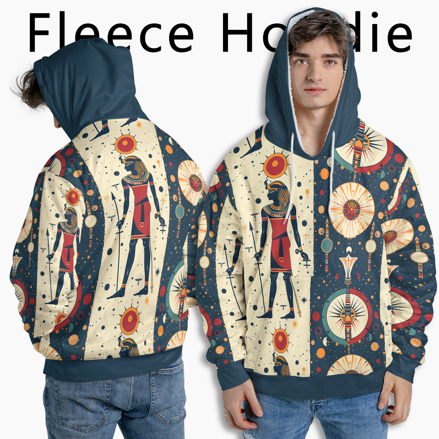 Ra's Cosmic Split - Graphic Hoodies - Cool Hoodies - Unisex Hoodie