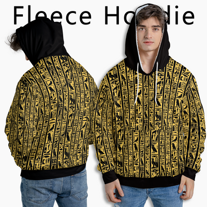 Golden Hieroglyph Tablet - Graphic Hoodies - Best Unisex Hoodies - Unisex Hoodie