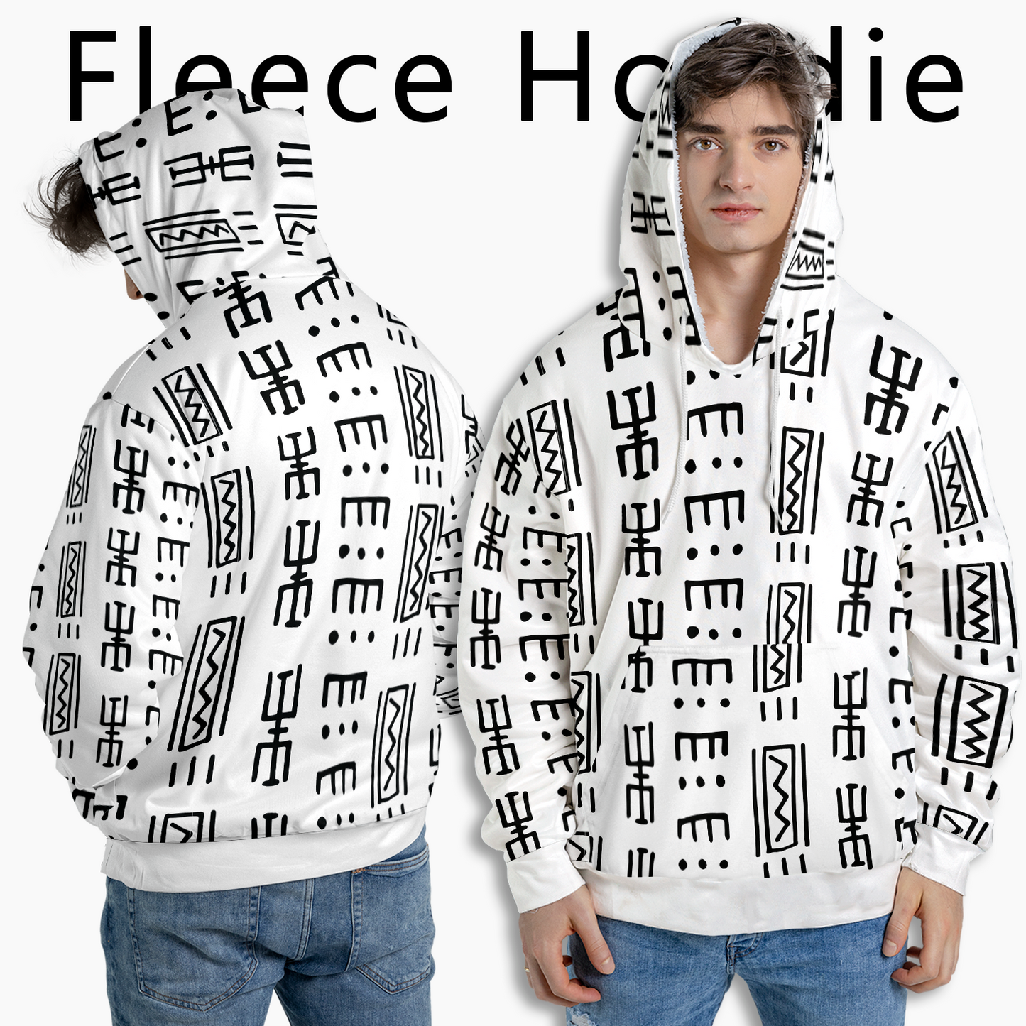 Geometric Tribal - Graphic Hoodies - Hooded Pullover - Unisex Hoodie