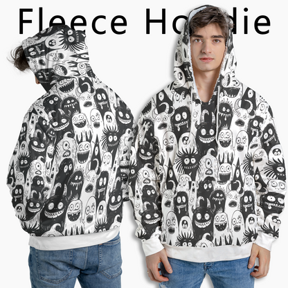 Monster Doodle Crowd - Graphic Hoodies - Cool Hoodies - Unisex Hoodie