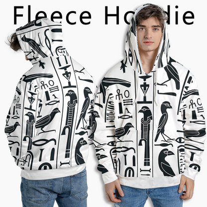Hieroglyph Grid - Graphic Hoodies - Hooded Sweatshirt - Unisex Hoodie