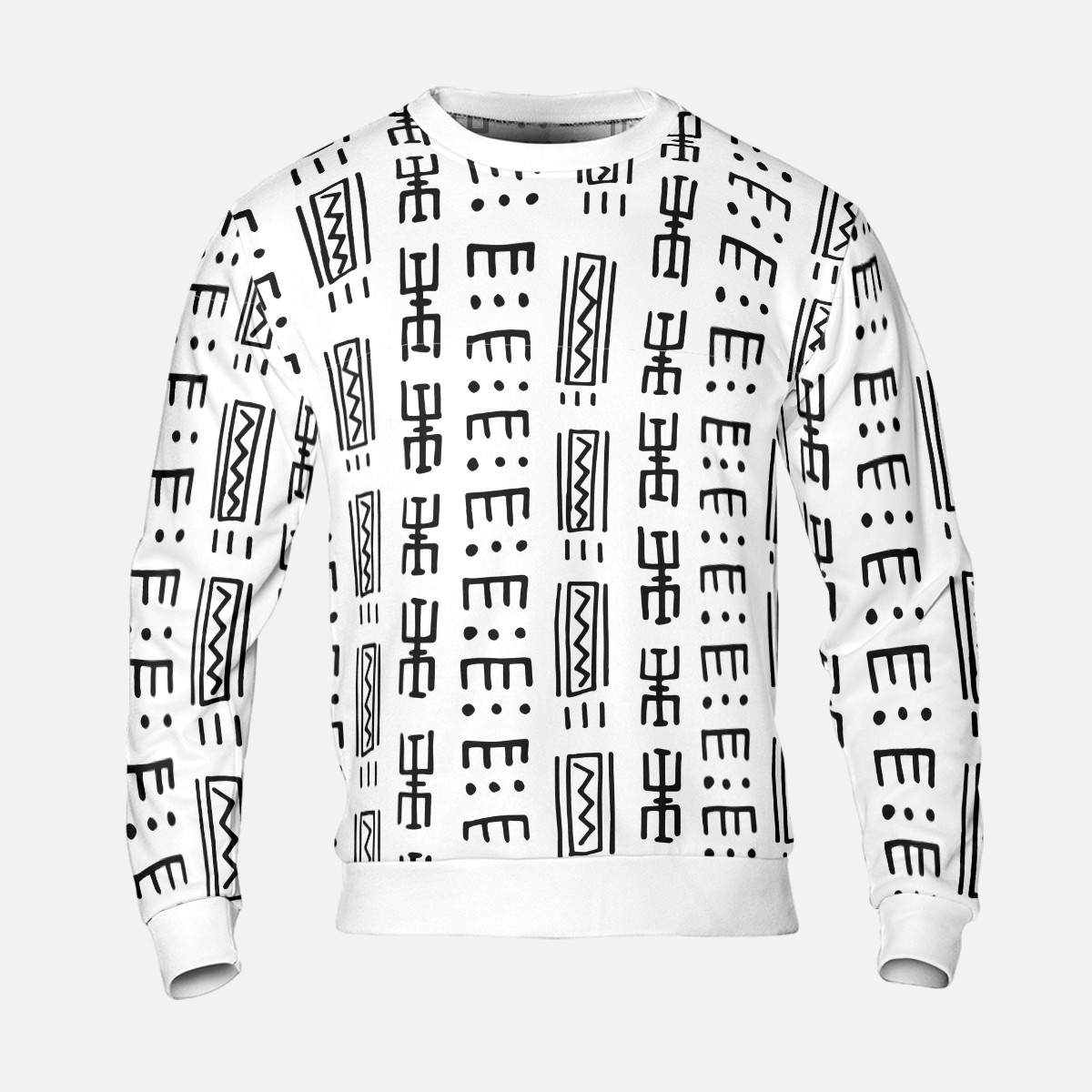 Abstract Tribal Sweatshirts - African Prints Sweater - Oversize Sweatshirts - Unisex Sweater