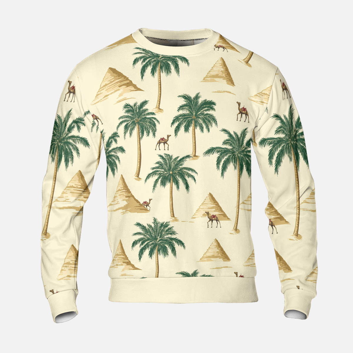 Desert Oasis Sweatshirts - Egyptian Pyramids Sweater - Unisex Sweatshirts - Nice Sweater