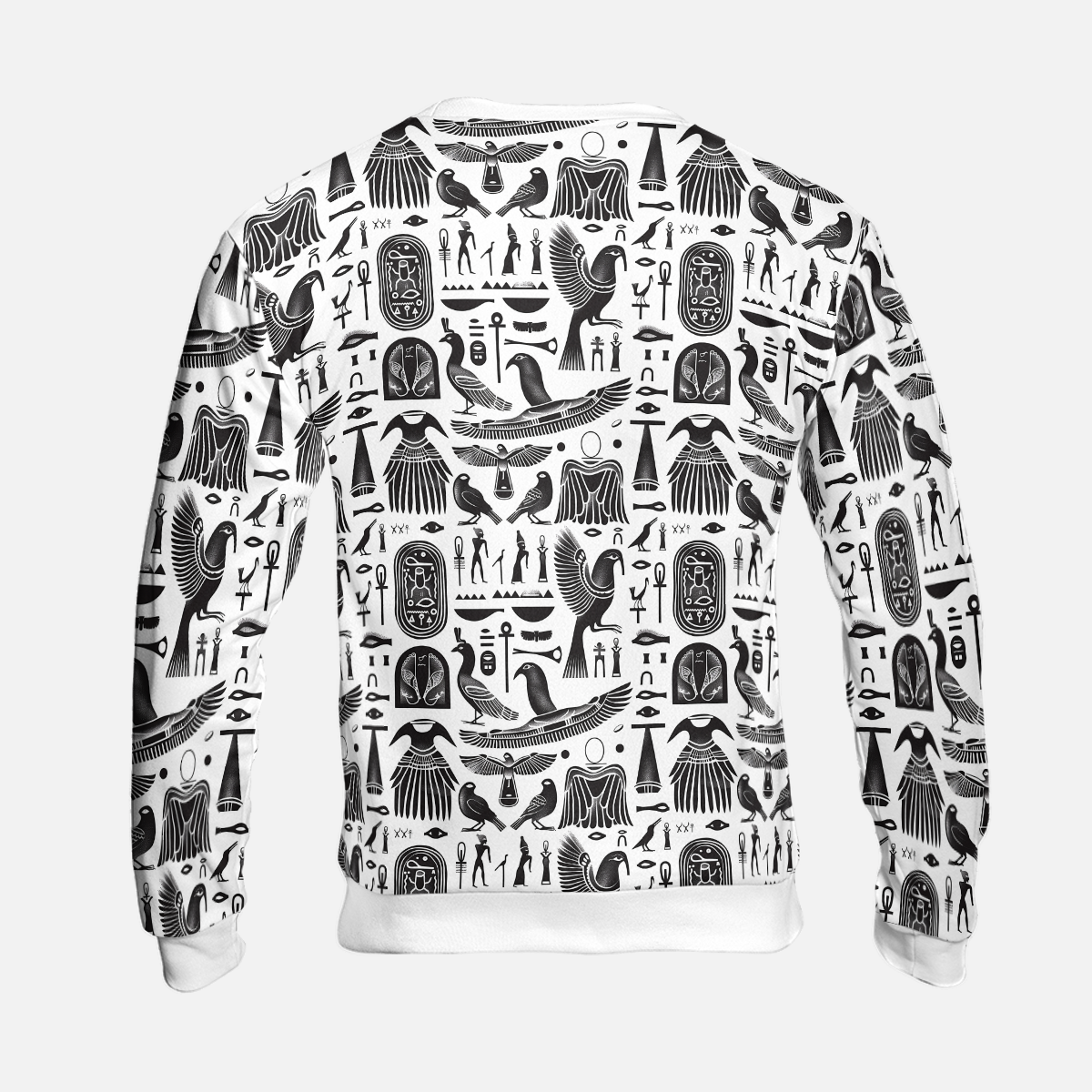 Egyptian Gods Sweatshirts - Black & White Sweater - Oversize Sweatshirts - Unisex Sweater