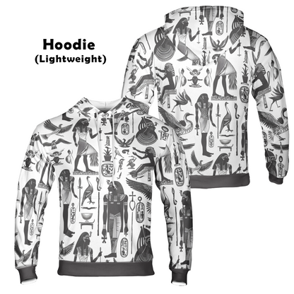 Monochrome Egypt - Graphic Hoodies - Cool Hoodies - Unisex Hoodie