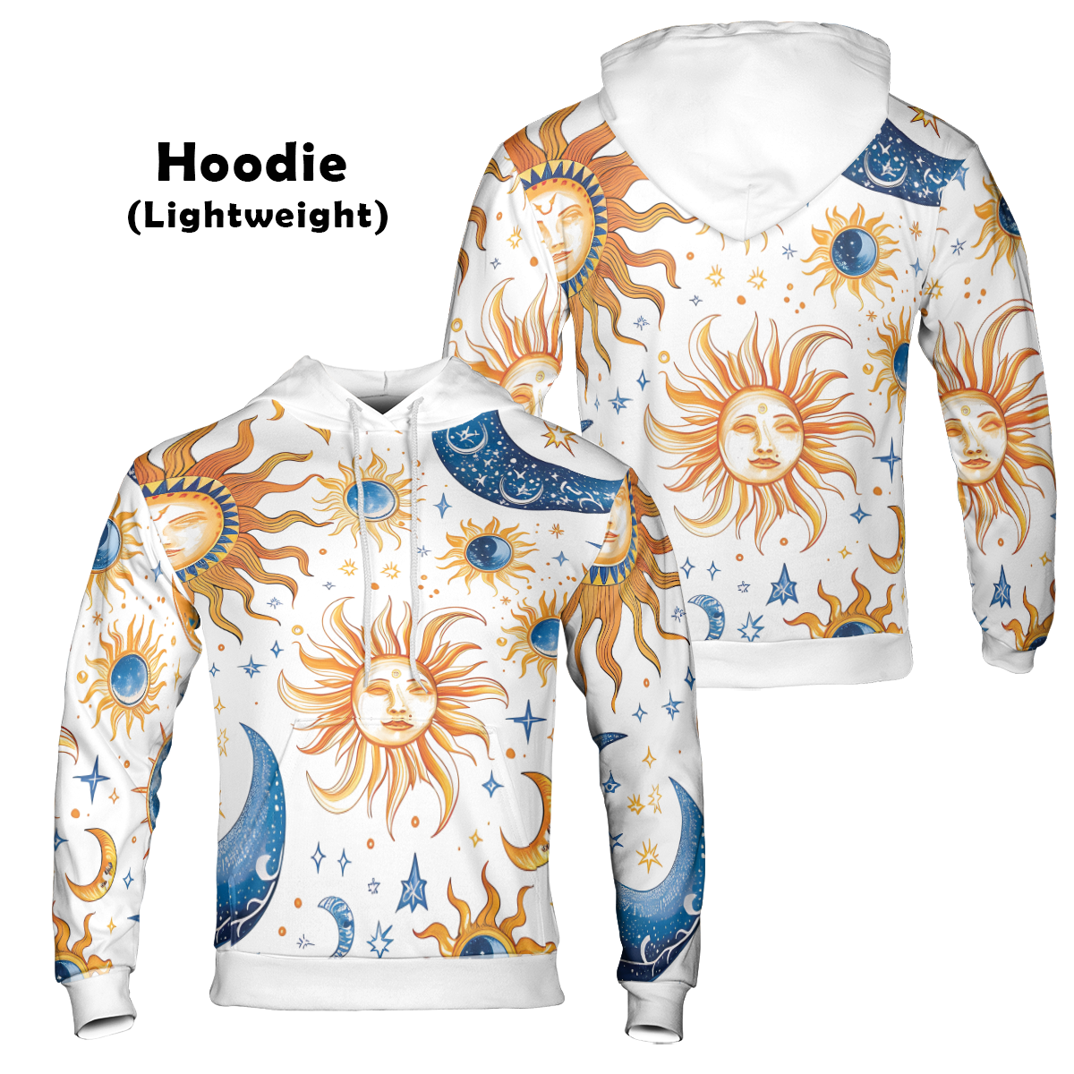 Celestial Sun Moon - Graphic Hoodies - Hooded Sweatshirt - Unisex Hoodie