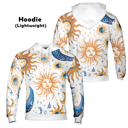 Celestial Sun Moon - Graphic Hoodies - Hooded Sweatshirt - Unisex Hoodie