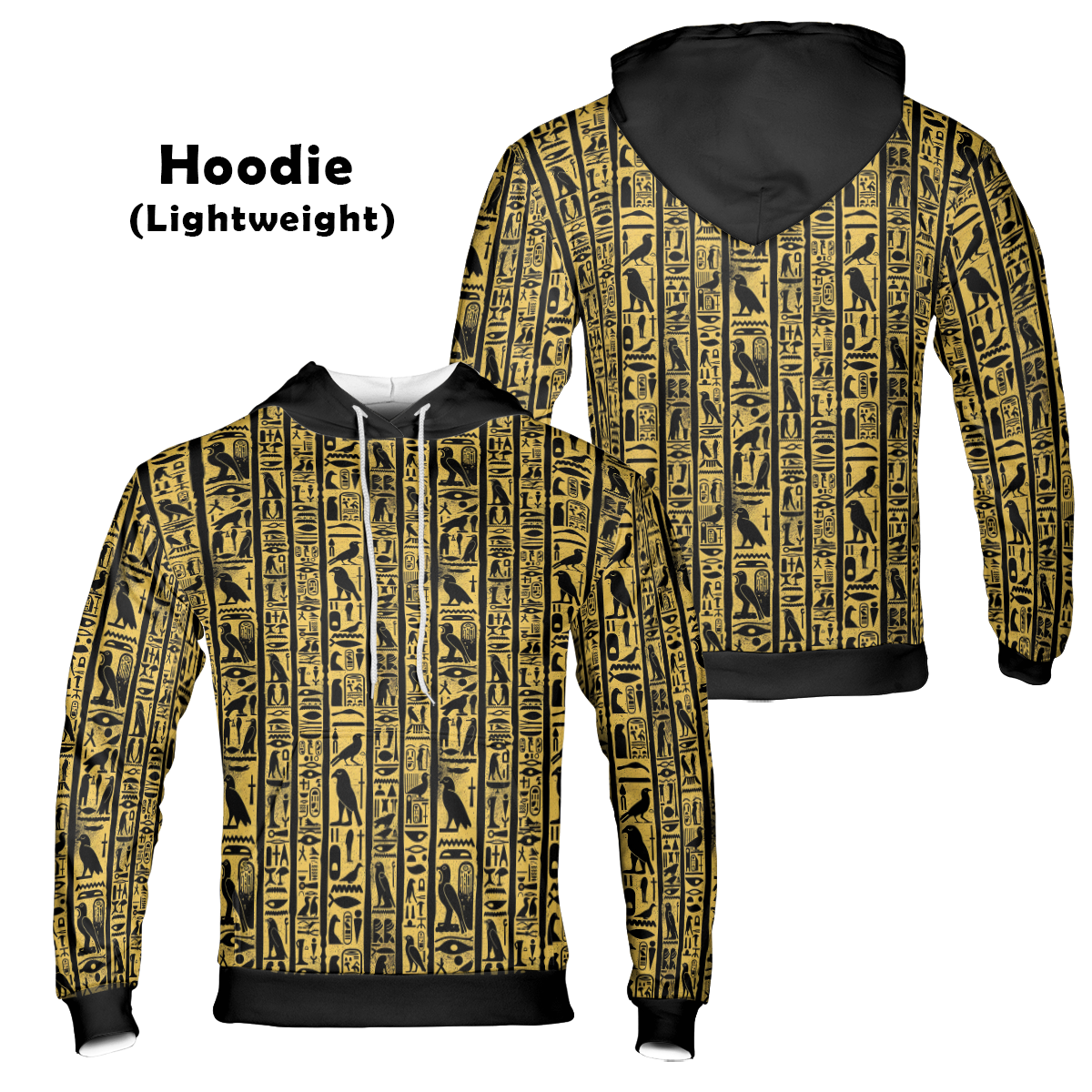 Golden Hieroglyph Tablet - Graphic Hoodies - Best Unisex Hoodies - Unisex Hoodie