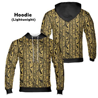 Golden Hieroglyph Tablet - Graphic Hoodies - Best Unisex Hoodies - Unisex Hoodie