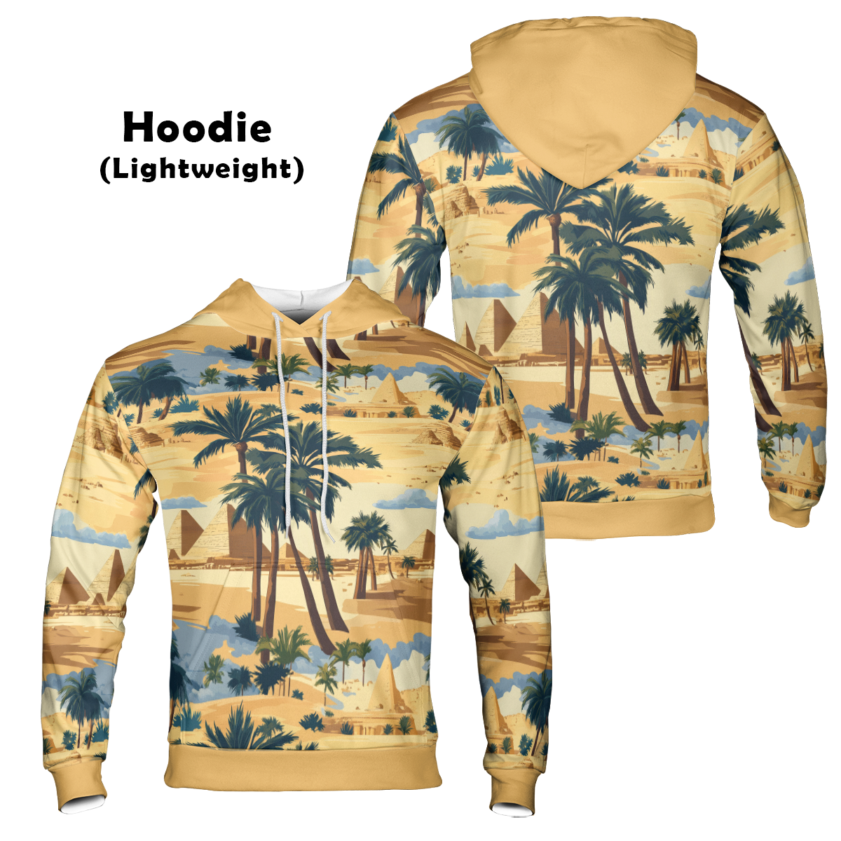 Giza Oasis Panorama - Graphic Hoodies - Hooded Pullover - Unisex Hoodie