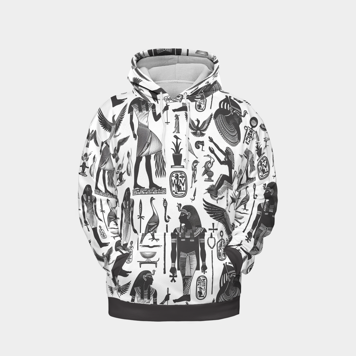 Monochrome Egypt - Graphic Hoodies - Cool Hoodies - Unisex Hoodie