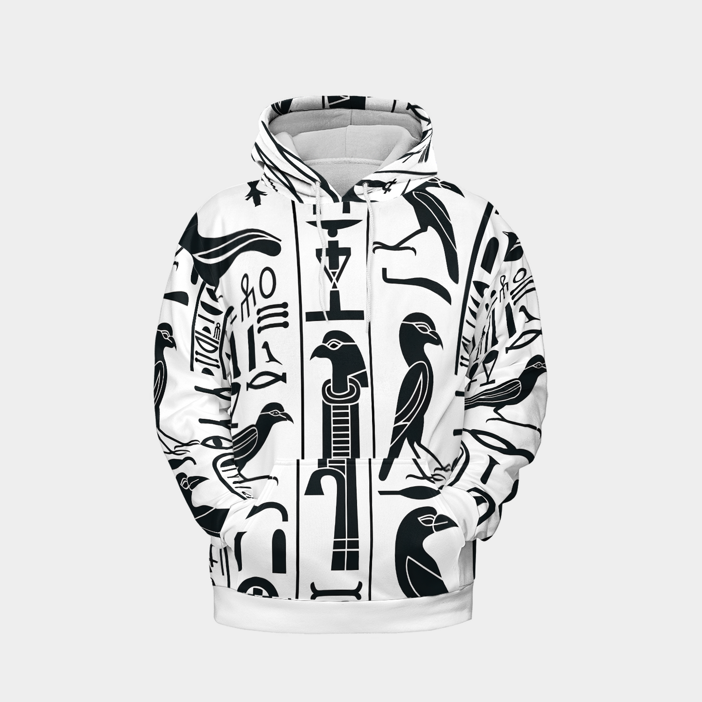 Hieroglyph Grid - Graphic Hoodies - Hooded Sweatshirt - Unisex Hoodie